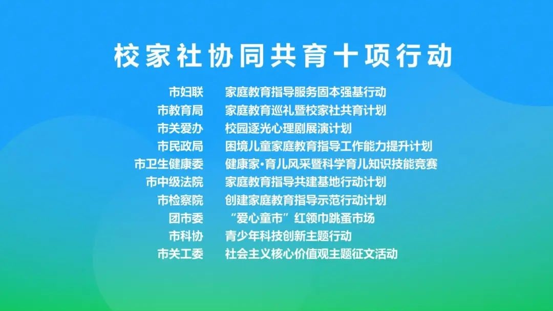 十部门携手发布“十项行动”！2024年深圳家庭教育宣传周活动举行(图2)